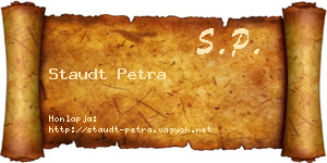 Staudt Petra névjegykártya